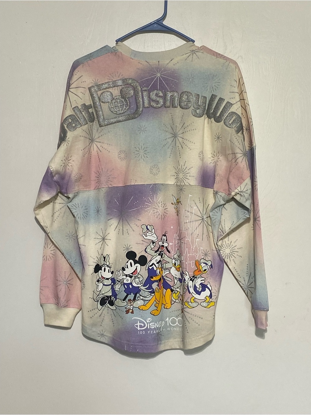 Disney Pastel Tie-Dye Crewneck Sweatshirt with Mickey & Friends